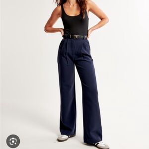 A&F Sloane Tailored Wide Leg Pant